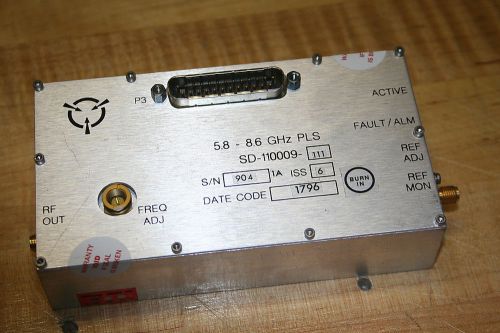 HARRIS MAGNUM, SD-110009-111, ISS 6, 5.8-8.6 GHZ PLS OSC, SMA