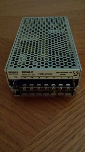 TDK LAMBDA - SWS100-12 - AC-DC CONV, ENCLOSED, 1 O/P, 100W, 8.5A, 12V EHFP