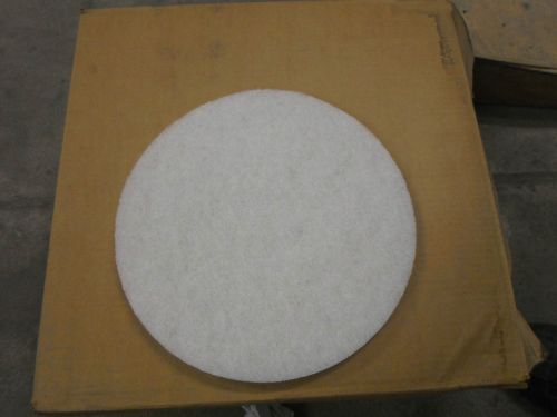 13&#034; Floor Polishing Pads, White, NOS, Case of 5