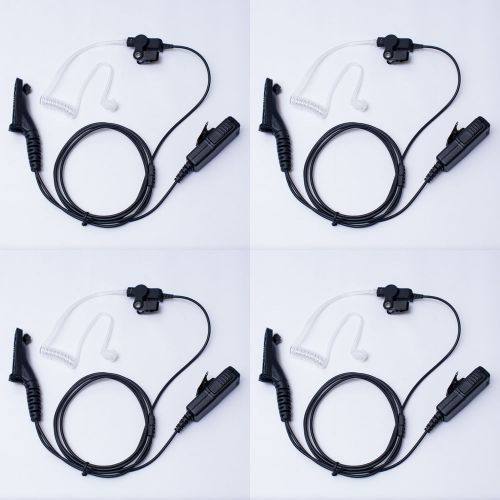 4 pcs Clear Tube Security Kit PTT for Motorola MOTOTRBO DP-3400/3401/3600/3601