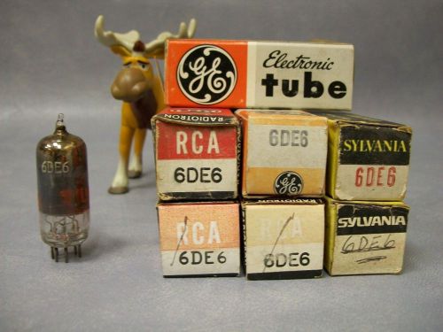 6DE6 Vacuum Tubes  Lot of 7  GE / RCA / Sylvania