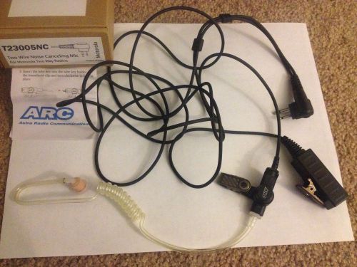 Arc t23005nc noise canceling two wire surveillance for motorola for sale