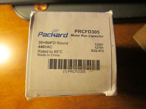 #2 Packard PRCFD305 Motor Run Capacitor - Round     G32-473