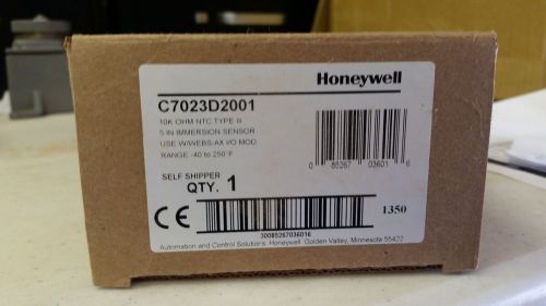 HONEYWELL C7023D2001 10K OHM NTC TYPE III 5IN IMMERSION SENSOR RANGE -40 - 250