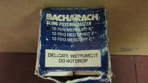 Bacharach Sling Psychrometer Model 12-7011 Mercury Fahrenheit