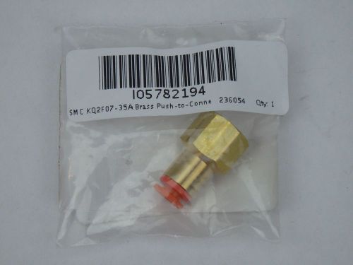 SMC KQ2F07-35A Female Connector, 1/4 In, Thread x Tube