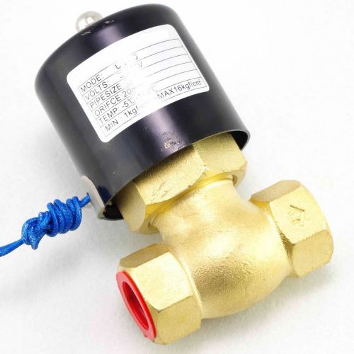 2&#034; inch BSPT 2Way NC Gas Oil  Brass Steam Solenoid Valve 24VDC PTFE Pilot Piston