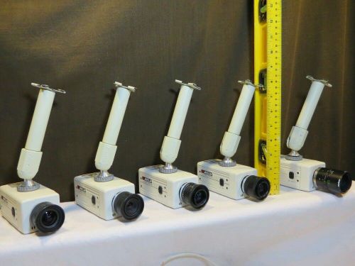 JAVELIN JE1324C CCTV  SURVEILLANCE SECURITY CAMERAS LOT OF 5 W/Mountings