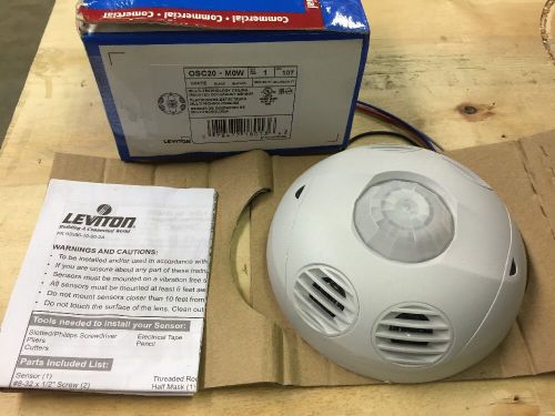 New Leviton OSC20-M0W White Multi-Tech Celing Mounted Occupancy Sensor New