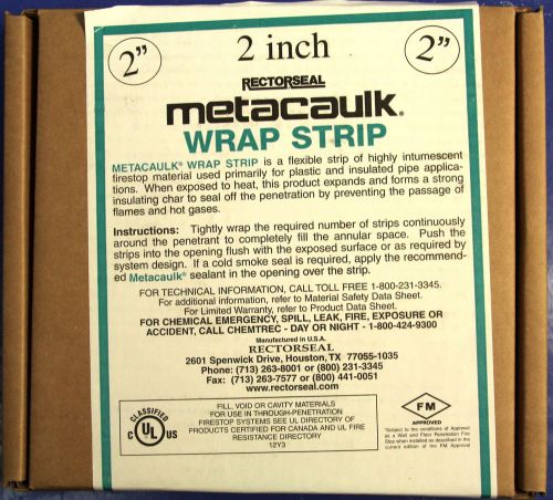 Metacaulk wrap strip by rectorseal -- intumescent firestop material for sale