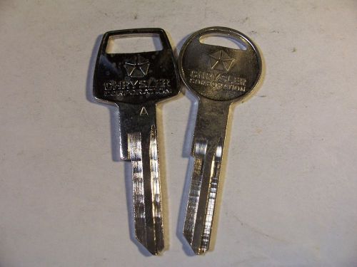 2  OEM   VINTAGE ORG  CHRYSLER    1970 &#039;S  KEY BLANK   UNCUT