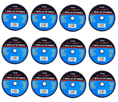 12 pc 3&#034; cut off wheel 1/32&#034; thickness 3/8&#034; arbor metal cutting disc grinders for sale