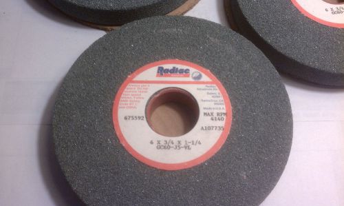 RADIAC ABRASIVES, #675592, 6 X 3/4 X 1 1/4&#034;, GV60-J5-VL, GRINDING WHEEL