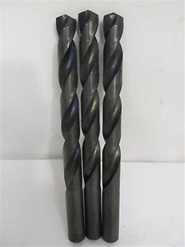 Jobber length drill bits, 31/64&#034;, hss, 118 degree, split point - 3 each for sale