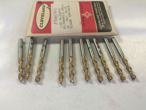 Cleveland 16125 2165TN  No.10 (.1935) Screw Machine, Parabolic Drills Lot of 10