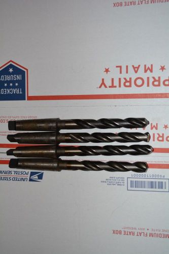 (Lot of 4) 23/32&#034; Drill Bit  3MT Taper Shank PTD