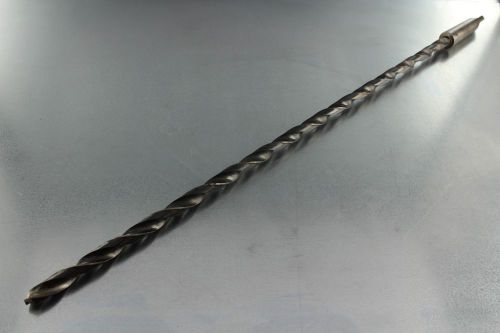 EXTRA LENGTH HSS MORSE TAPER SHANK TWIST DRILL 3MT 15/32&#034; X 24&#034; CUT LENGTH