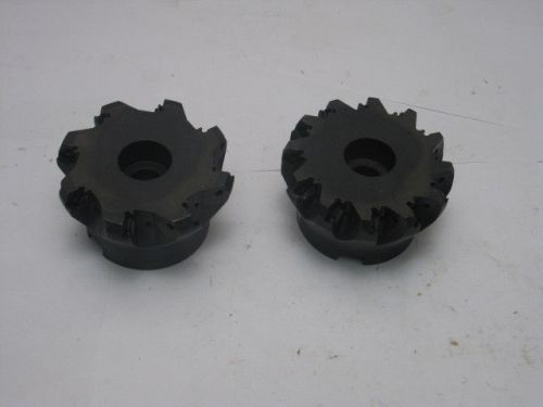 Ingersoll face milling cutters 2 pcs. 4&#034; D. DM6G-40R01 &amp; DM5G-40R01