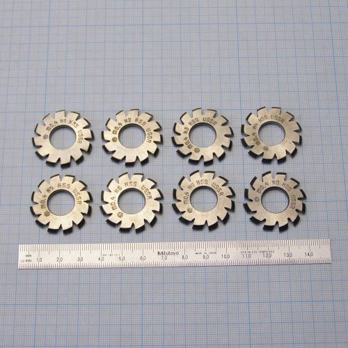 Involute Gear Cutter Set M0,4 20° HSS (?1-8) Spline Modulfraser Zahnradfraser