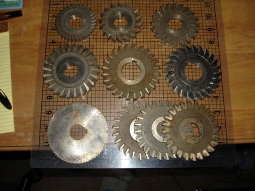 10pc Slot Cutting Saw Lot