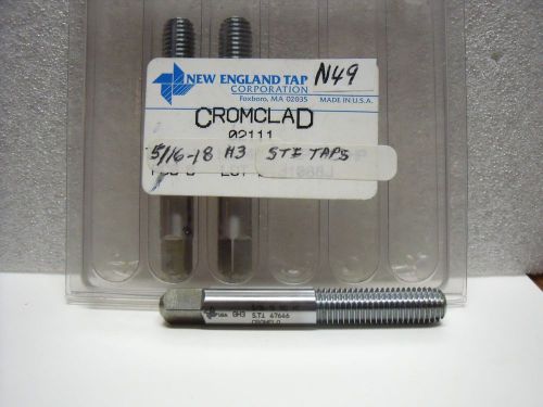 5/16-18 tap gh3 helicoil sti bottom chrome clad form new england tap hss n49 for sale