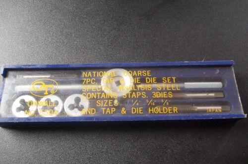 VINTAGE OXWALL 5504 NATIONAL COARSE 7PC TAP DIE SET LOOKS UNUSED