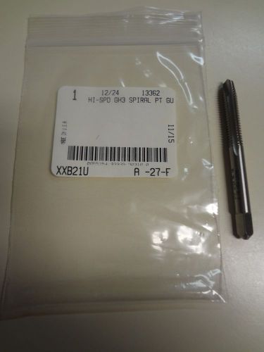 12/24 hss (2 flute) h3 spiral point gun tap, plug, greenfield made in usa for sale
