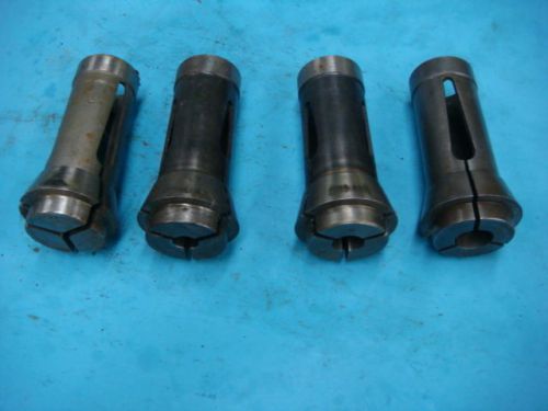 BROWN &amp; SHARPE #22 ROUND COLLET SET, 4 PCS. 1/8&#034;, 7/16&#034;, 9/16&#034;, 11/16&#034; 12241413