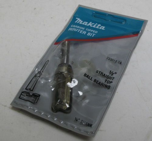 Makita Carbide Tipped Straight Top Ball Bearing Router Bit 1/4&#034; 733012-1A NIB