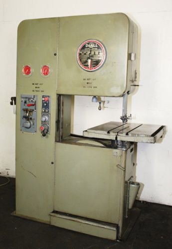 26&#034; DoALL MODEL 2612-1H VERTICAL BAND SAW w/HYDRAULIC Tbl FEED &amp; 3 SPEED TRANS