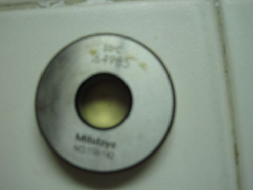 MITUTOYO 177-182 GAGE SETTING RING 20C  64985&#034; CIRCULAR GAUGE W/CASE