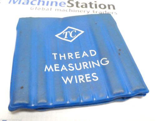 NICE!! TC THREAD MEASURING WIRE SET .018&#034; TO .185&#034;