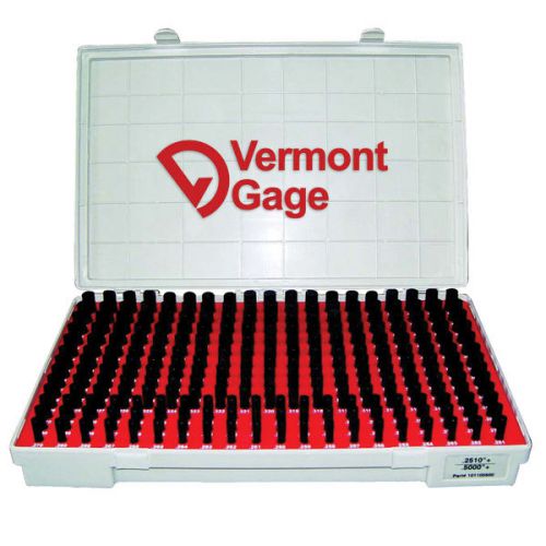 VERMONT GAGE Black Guard Class ZZ PinGage Set MEASURING RANGE:0.2510&#034;~0.5000&#034;