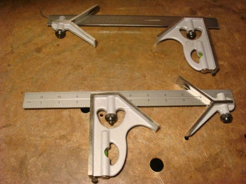 Pec (products engineering company) 3-piece 12&#034; combination square set (4r&#039;s usa) for sale