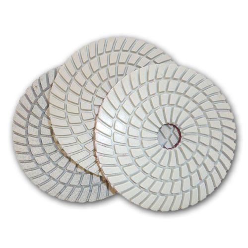 5&#034; JHX 3-Step Wet Diamond Polishing Pads - Spiral surface