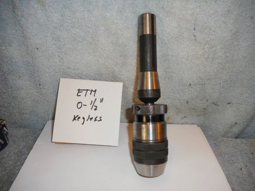 Machinists 1/10B3  Nice 0-1/2 RH Keyless Drill Chuck