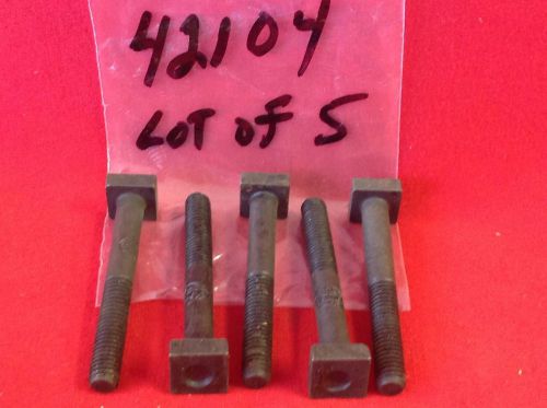 NOS Jergens 42104 Black Oxide T Bolts 3/8-16 x 3-3/4&#034;  Lot of 5 USA MADE