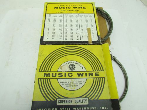 Precision brand music wire 0.090 diam 32ga 1lb 13oz lot of 2rolls for sale