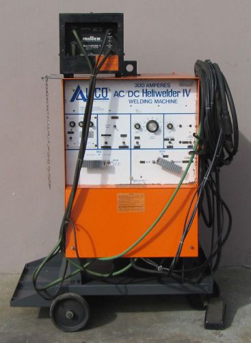 Airco AC DC Heliwelder IV Tig Stick Arc Welder Miller Cooler &amp; Tig Gun