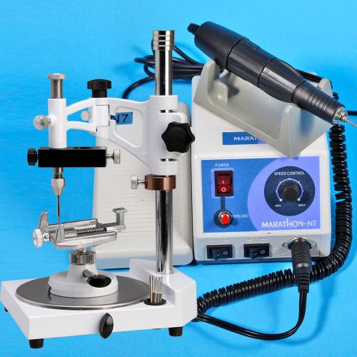 Dental Marathon Polishing Machine N7 + 35,000 RPM Handpiece + Parallel Surveyor