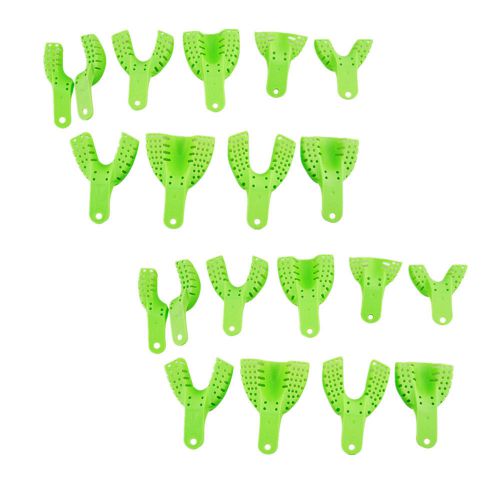 20pcs dental plastic impression trays autoclavable high quality dental central for sale