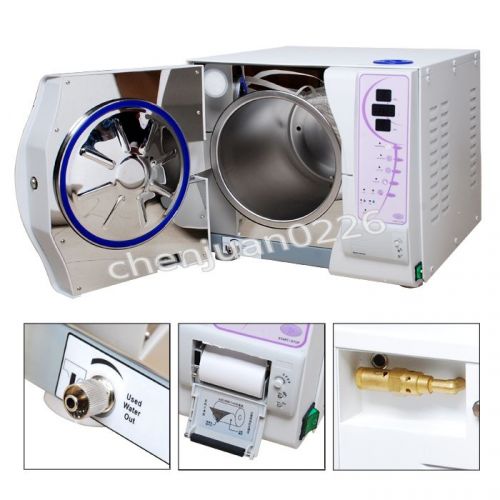 23l dental vacuum steam autoclave sterilizer + data printer class-b for sale