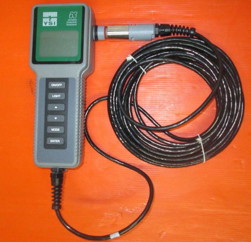 YSI 63 PH MODEL 63-25 FT SALINITY CONDUCTIVITY TEMPERATURE