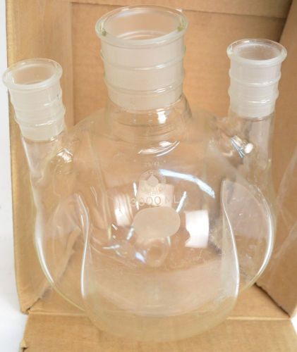 Ace glass 3000ml 3-neck round bottom flask 29/42 &amp; 45/50 for sale