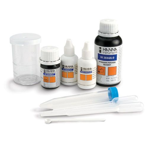 Hanna instruments hi3844 hydrogen peroxide test kit, 100 tests for sale