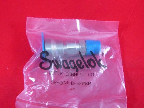 Swagelok SS Quick-Connect Body,1/4&#034; MNPT, Kalrez o-ring, SS-QC4-B-4PMKR