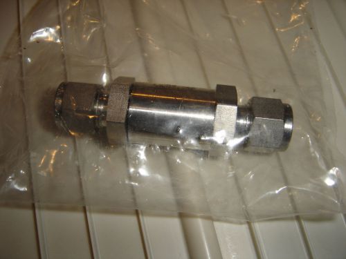 Swagelok stainless steel 3/8 tube ss-6c-1 1psi check valve new for sale