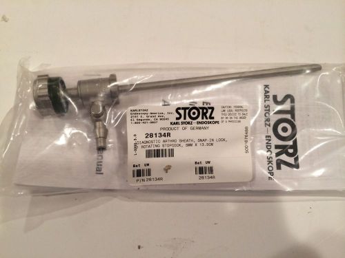 Storz Diagnostic Arthroscope Sheath Snap In Lock Rotating Stopcock 28134R