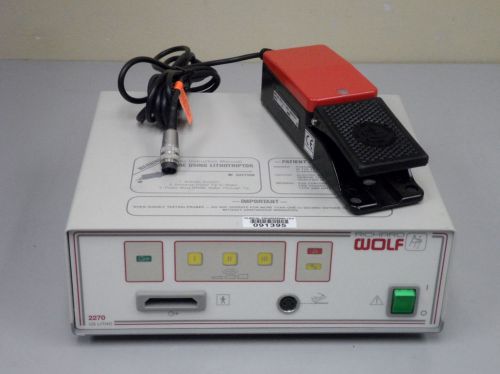 Richard Wolf 2270 LITHO ULTRASONIC LITHOTRIPTOR W/FOOT PEDAL