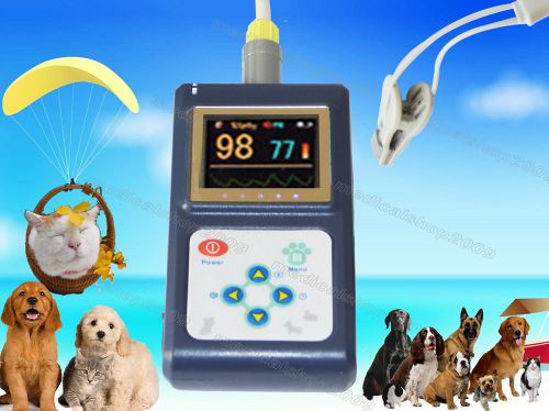 CE FDA CONTEC VET Pulse Oximeter Spo2 Monitor USB PC software +VET PROBE